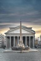 de tempel van de pantheon in Rome foto