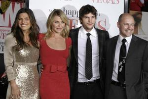 meer klok cameron diaz Ashton kutcher beroven snoer wat gebeurt in vegas wereld premièremanns dorp theaterwestwood camay 1 20082008 foto