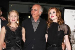 patricia clarkson larry david evan rachel hout aankomen Bij de film première van wat dan ook werken Bij de zilver scherm theater van de grote Oceaan ontwerp centrum in west los angeles ca Aan juni 8 2009 2009 foto