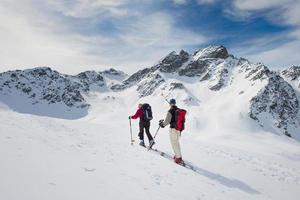 randonnee ski-pistes foto