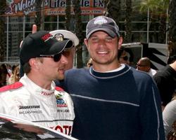 trok Nick lachey na de beroemdheid racetoyota lang strand groots prix proces ras 2008 lang strand april 19 20082008 foto