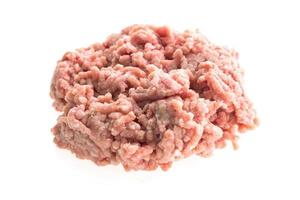 rauw gehakt varkensvlees foto