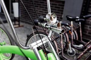 wijnoogst fiets toeter foto