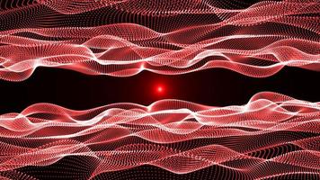 dubbele mooi rood deeltje het formulier, futuristische neon grafisch achtergrond, wetenschap energie 3d abstract kunst element illustratie, technologie kunstmatig intelligentie, vorm thema behang foto