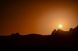 kleurrijk zonsondergang lucht foto