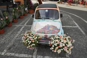 Genua, Italië - mei 5 2018 - euroflora terugkeer naar Genua in de uniek scenario van de zenuwachtig parken foto