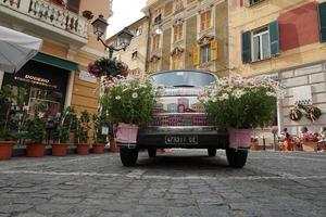 Genua, Italië - mei 5 2018 - euroflora terugkeer naar Genua in de uniek scenario van de zenuwachtig parken foto