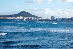 eiland van oma canaria in de atlantic oceaan foto