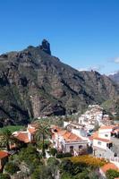 dorp van tejeda in de centrum van de eiland van oma canarias foto