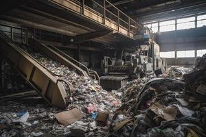 vuilnis recycling fabriek foto