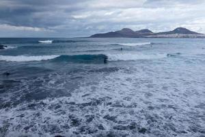 eiland van oma canaria in de atlantic oceaan foto