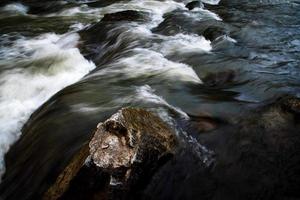 detail van een donkere rivier foto