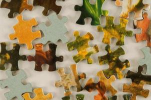 klein puzzel stukken foto