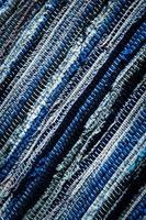 blauw en wit geweven textiel textuur foto