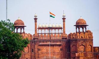 rood fort Delhi hd beeld foto