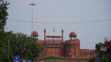 beeld van rood fort Delhi foto