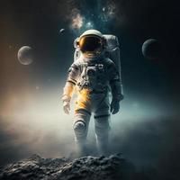 astronaut, net zo een symbool van de mensheid exploratie en achtervolging van kennis verder onze planeet foto