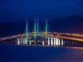 penang tweede brug in dageraad foto