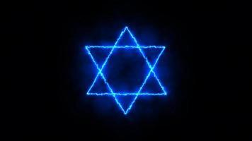 blauw ster van david symbool achtergrond foto