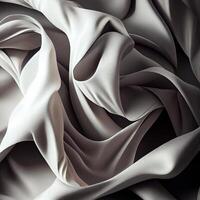 structuur patroon verfrommeld wit kleding stof achtergrond - ai gegenereerd beeld foto