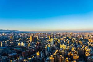 uitzicht op de stad van taipei in taiwan foto