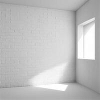 wit helder ruim studio met een groot venster - ai gegenereerd beeld foto