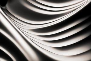 abstract chroom Golf kromme modern Aan een luxe zilver achtergrond foto