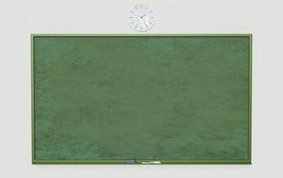 schoolbord op witte muur foto