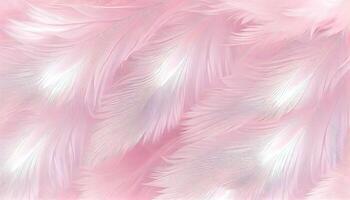 generatief ai, mooi licht roze detailopname veren, fotorealistisch achtergrond. klein pluizig roze veren willekeurig verspreide vormen foto