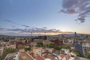 mooi Barcelona horizon schot van een uniek hoog voordeel punt foto