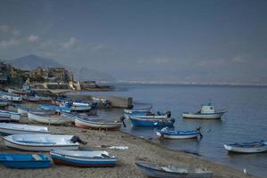 visvangst stad- van aspra in Sicilië foto