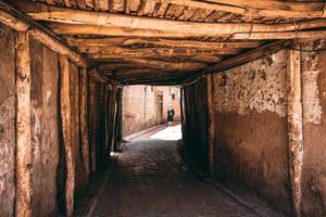 de vervallen en al lang bestaand volk huizen Aan hoog tempo in kashgar, xinjiang foto