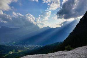 schilderachtige berglandschap foto