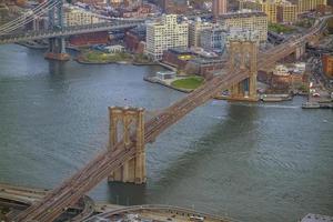 Manhattan stad horizon stadsgezicht van nieuw york van top visie foto