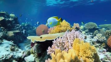 dieren van de onderwater- zee wereld. ecosysteem. kleurrijk tropisch vis. foto