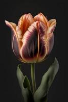 de bloeiend tulp bloem foto