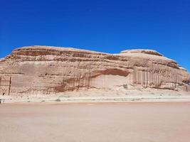 mooi dag visie van al hegra, madain saleh archeologisch plaats in al ula, saudi Arabië. foto