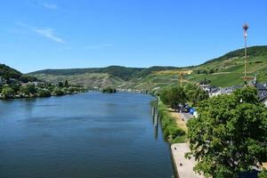 blauw mosel in zell foto