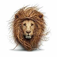 leeuw dier illustratie ai gegenereerd foto