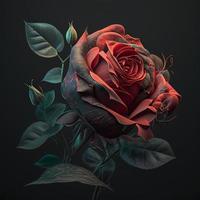 bloem roos ai gegenereerd foto