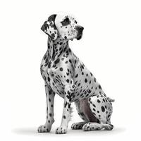 dalmatiër hond dier illustratie ai gegenereerd foto