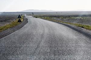 weg op het platteland foto