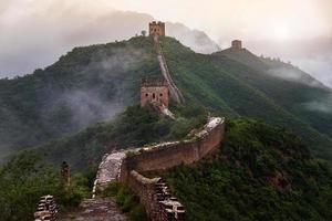 de Super goed muur van China- 7 zich afvragen van de wereld. foto
