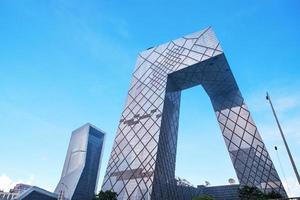 Beijing ,China - juli 01, 2016-de cctv hoofdkwartier is een 234 m, 44 verdiepingen wolkenkrabber Bij Beijing centraal bedrijf wijk foto