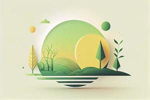 minimalistisch vector eco concept foto