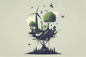 minimalistisch vector eco concept foto