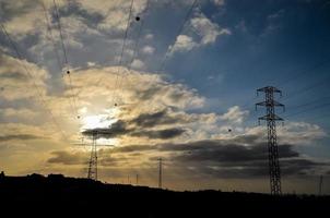 elektriciteit macht pyloon foto