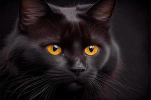 zwart kat waardering dag augustus 17e foto