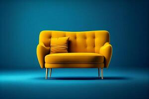 klassiek stijl fauteuil sofa bankstel generatief ai foto