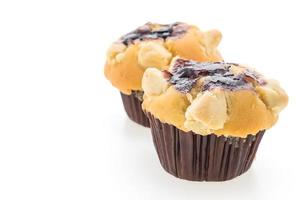 bosbessen muffin cakes foto